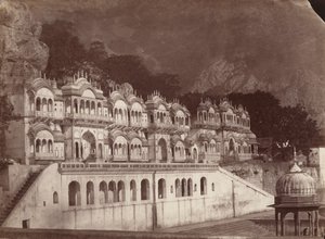 国王庙宇，乌尔瓦，1860 年代（照片） 作者 路易·罗素（Louis Rousselet）