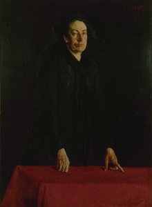 路易斯-米歇尔1830-1905年的肖像，1882年。