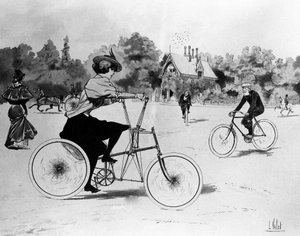 Vélocipédistes - 路易斯·瓦莱 (Louis Vallet)，Bibl。 装饰艺术