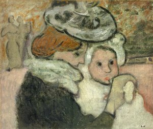 母与子（瓦尔塔夫人和她的儿子让）；Mere et Enfant（瓦尔塔夫人和儿子让）