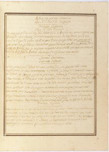 1767年1月至1769年初的亲笔签名，“对我对Le Duc de la Vauguyon先生的采访的反思” 作者 路易十六