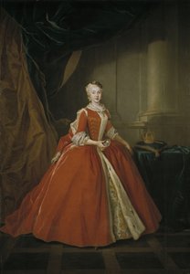 萨克森公主玛丽亚·阿玛利亚的画像17241760，波兰服装，1738年