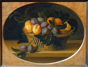 自然：桃李 - 静物：桃李 ... 作者 路易丝·莫永 (Moillon)