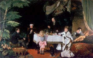 音乐学院的午餐会，1877年 作者 路易丝·阿贝玛