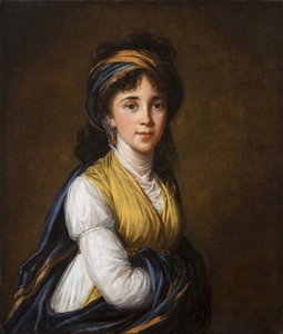 Anna Grigoryevna Belosselsky-Belozersky伯爵夫人的肖像，1773-1846，1798。 作者 伊丽莎白·路易丝·维吉·勒布朗