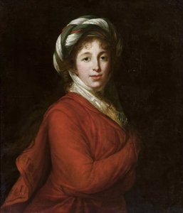 海伦娜-拉齐维尔伯爵夫人的肖像，1753-1821，女，Przezdziecka，约1802-1805。 作者 伊丽莎白·路易丝·维吉·勒布朗