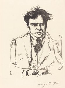 Bildnis Joseph Schwarz (Joseph Schwarz的肖像) 作者 洛维斯·科林斯（Lovis Corinth）