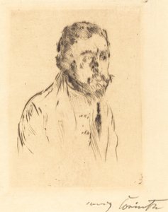 Portrait Study of H.St. (H.St.的肖像研究)。 作者 洛维斯·科林斯（Lovis Corinth）