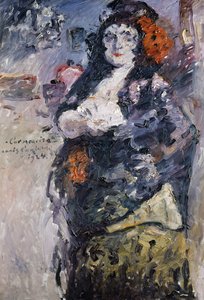 Carmencita Charlotte Berend-Corinth身着西班牙礼服的肖像 作者 洛维斯·科林斯（Lovis Corinth）