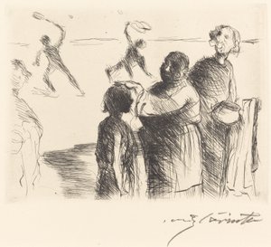 Das Gastmahl des Trimalchio: pl.II The Banquet of Trimalchio: pl.II, 1919. 作者 洛维斯·科林斯（Lovis Corinth）