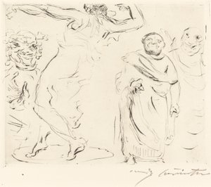 Das Gastmahl des Trimalchio: pl. XI The Banquet of Trimalchio: pl. XI, 1919. 作者 洛维斯·科林斯（Lovis Corinth）