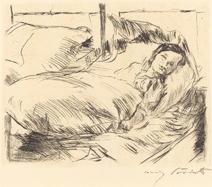生病的孩子 生病的孩子》，1918年。 作者 洛维斯·科林斯（Lovis Corinth）