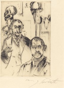 双人肖像与骷髅 双人肖像与骷髅，1916年。 作者 洛维斯·科林斯（Lovis Corinth）