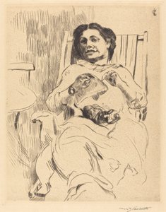 携带针线活的女人 携带针线活的女人，1912年。 作者 洛维斯·科林斯（Lovis Corinth）