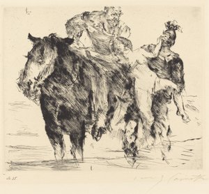 女性掠夺者（强奸） 作者 洛维斯·科林斯（Lovis Corinth）