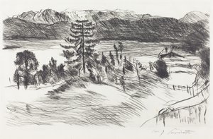 大瓦尔琴海景观 作者 洛维斯·科林斯（Lovis Corinth）