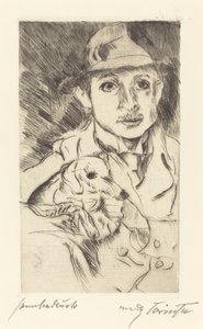 Knabe mit Hund Boy with Dog, 1915年。 作者 洛维斯·科林斯（Lovis Corinth）