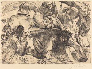 扛着十字架的基督》，1916年。 作者 洛维斯·科林斯（Lovis Corinth）
