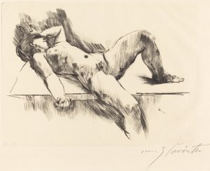 躺着的女性裸体III 躺着的女性裸体III，1913年。 作者 洛维斯·科林斯（Lovis Corinth）