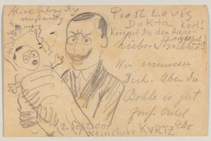 洛维斯-科林斯致卡尔-斯特拉斯曼：明信片 作者 洛维斯·科林斯（Lovis Corinth）