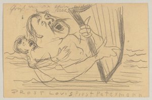 Lovis Corinth 致 Carl Strathmann：明信片，1903 年 7 月 18 日邮戳 作者 洛维斯·科林斯（Lovis Corinth）