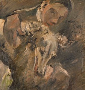 马克斯·迈纳（Max Mainer）与西伯利亚灵狮，1917年 作者 洛维斯·科林斯（Lovis Corinth）