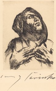 仰视的和尚 仰视的和尚，1916年。 作者 洛维斯·科林斯（Lovis Corinth）