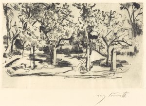 果园果园，1918年。 作者 洛维斯·科林斯（Lovis Corinth）