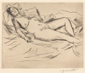 沉睡的女人(Schlafende) 作者 洛维斯·科林斯（Lovis Corinth）