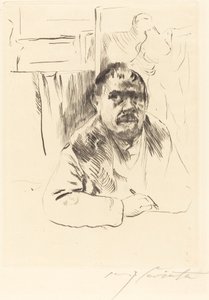 穿毛皮大衣的自画像》，1913年。 作者 洛维斯·科林斯（Lovis Corinth）