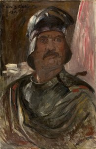 穿着盔甲的自画像，1911年。 作者 洛维斯·科林斯（Lovis Corinth）