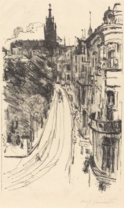 柯尼斯堡的街道 柯尼斯堡的街道，1918年。 作者 洛维斯·科林斯（Lovis Corinth）