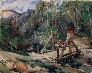 有桥的蒂罗尔风景 作者 洛维斯·科林斯（Lovis Corinth）