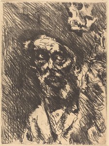 Tod und Greis 死亡与老人》，1921年出版，1922年发行。 作者 洛维斯·科林斯（Lovis Corinth）