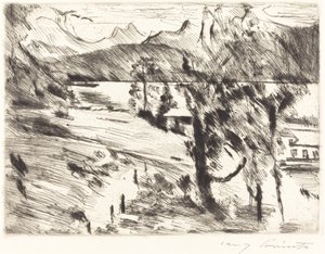 瓦尔钦湖景观(Walchensee Landscape) 作者 洛维斯·科林斯（Lovis Corinth）