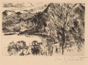 沃尔钦湖与约赫贝格 (Walchensee with Jochberg) 作者 洛维斯·科林斯（Lovis Corinth）