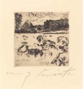 牧羊人(Grazing Sheep) 作者 洛维斯·科林斯（Lovis Corinth）
