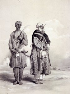 一个Zemindar和一个Puthan，1844年 作者 洛斯·狄金森
