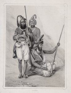 阿卡莱人"，印度战士，1844年 作者 洛斯·狄金森