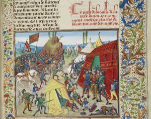 布洛瓦的查尔斯在拉罗什-德里安战役中被俘，约1470-1475年。