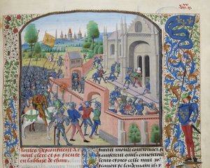 攻占Ename修道院，1381年，约1470-1475年。 作者 洛伊塞特·利德