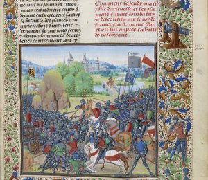 1382年11月27日的Roosebeke之战，约1470-1475年。 作者 洛伊塞特·利德