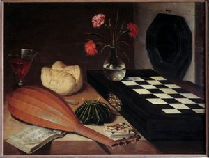 国际象棋静物画 Lubin Baugin (1612/1613-1663) 17 世纪太阳。 0,55x0,73 米