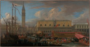 Bacino di San Marco出发的Bucintoro 作者 卢卡·卡莱瓦里