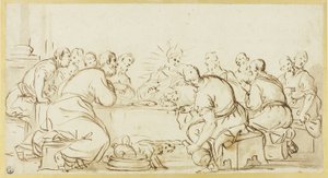 最后的晚餐 作者 卢卡·乔丹奴（Luca Giordano）