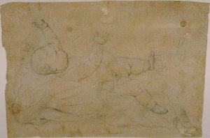 躺着的孩子 作者 卢卡·乔丹奴（Luca Giordano）