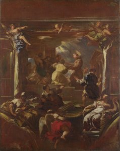帕多瓦的圣安东尼恢复了一个人的脚，1700年前。 作者 卢卡·乔丹奴（Luca Giordano）