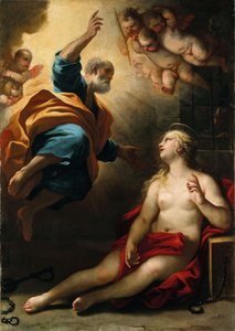 圣彼得治愈圣阿加莎 作者 卢卡·乔丹奴（Luca Giordano）