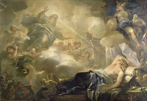 所罗门之梦，c.1693 作者 卢卡·乔丹奴（Luca Giordano）