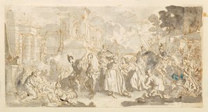 摩德凯的诱惑（？） 作者 卢卡·乔丹奴（Luca Giordano）